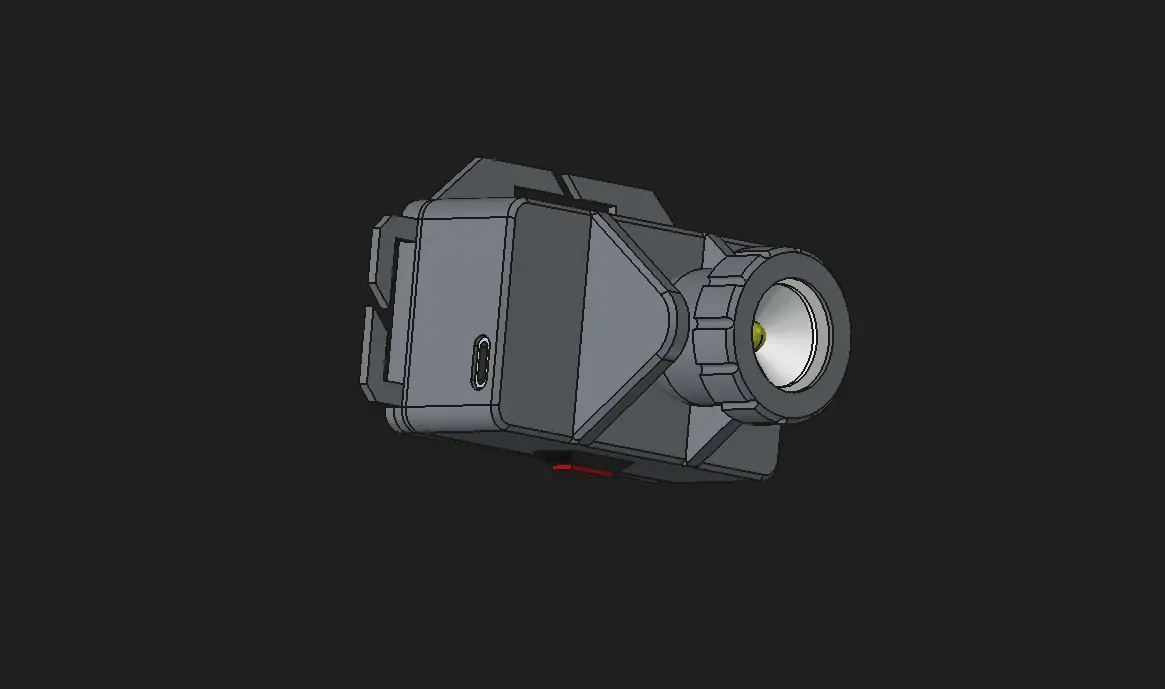 3w LED Headlamp — modelo 3D