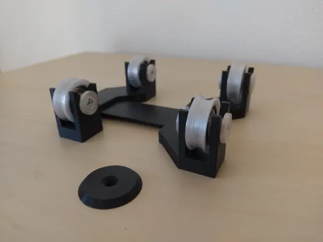 Silent Wheels for the Prusa IKEA Lack Enclosure Adjustable Spool Holder — modelo 3D
