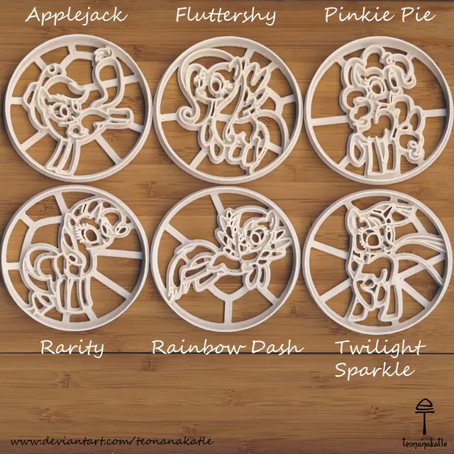My Little Pony Cookie Cutters — modelo 3D