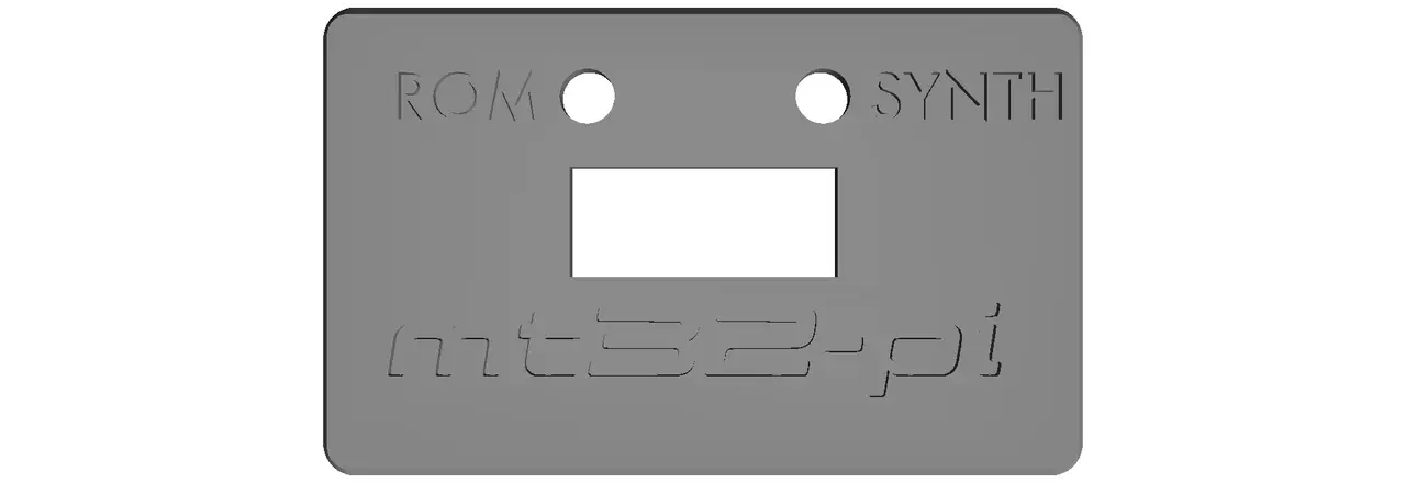 Mt32-pi mini Pi Zero 2W for Mister — modelo 3D