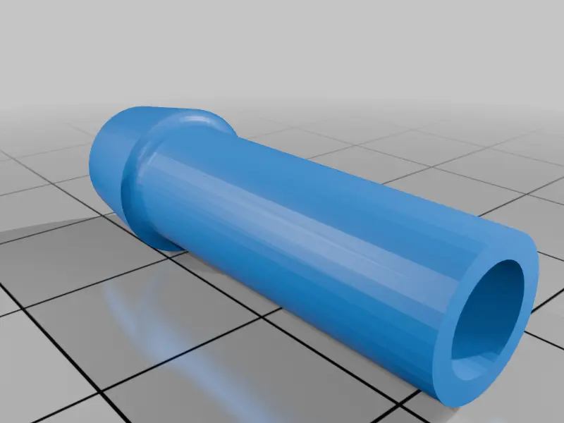 1/4in barb fitting — modelo 3D