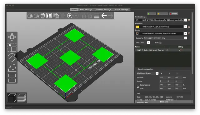 Parametric Bed Level Test Generator — modelo 3D