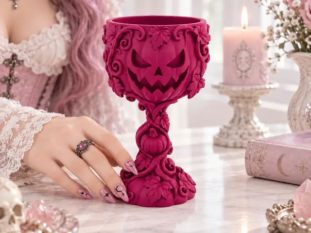 Goth Halloween Samhain Jack O Lantern Goblet — modelo 3D