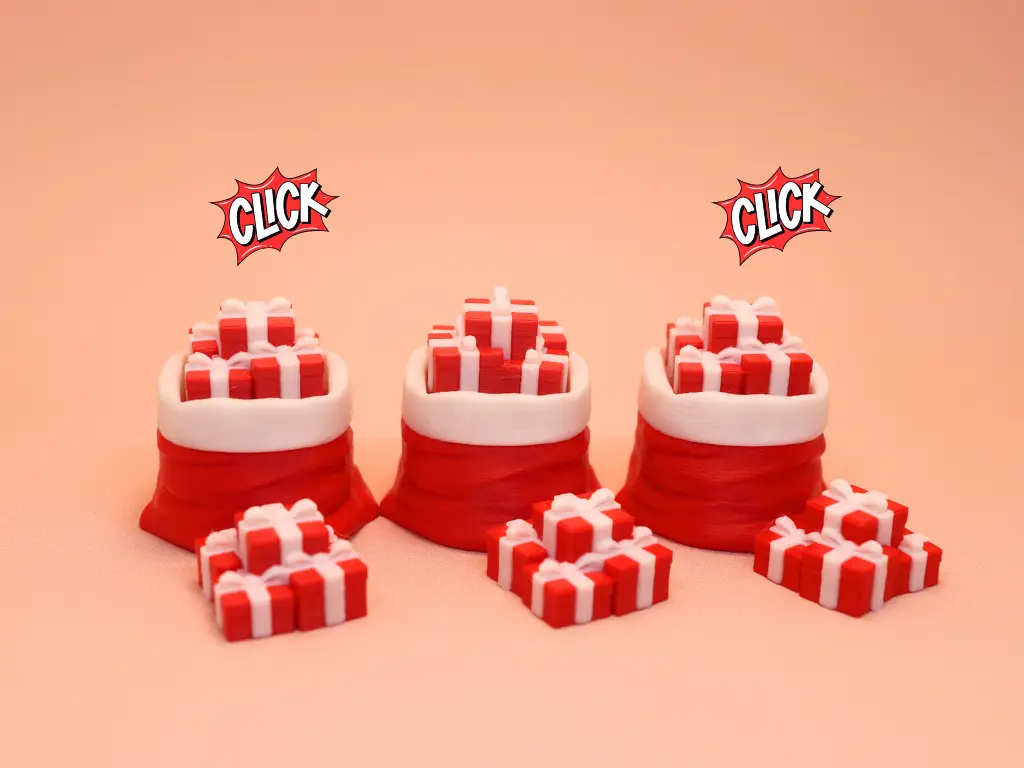 Fidget Christmas Gift Clicker — modelo 3D