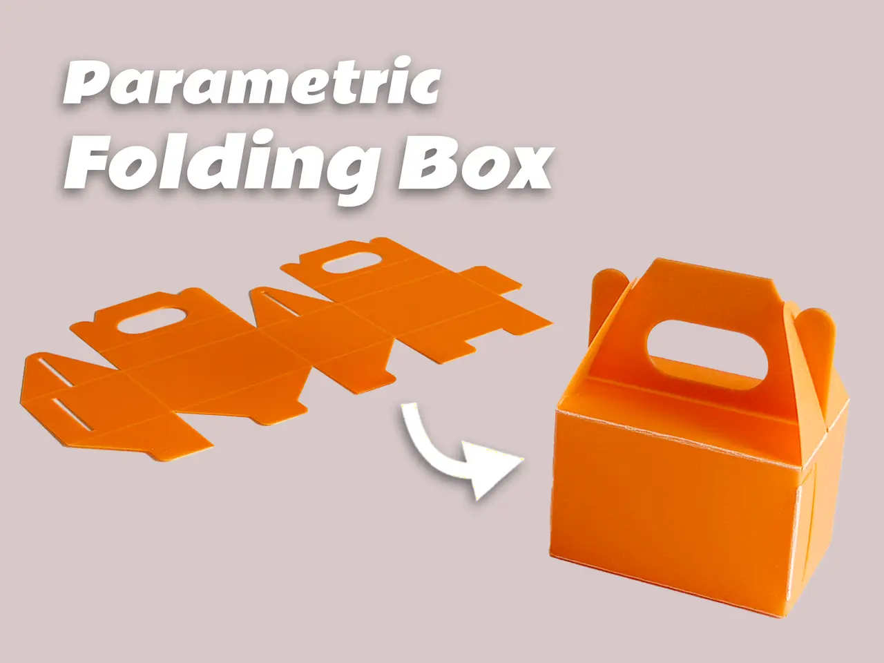 Parametric Folding Gift Box | Fast, No Glue — modelo 3D