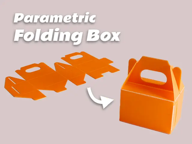 Parametric Folding Gift Box | Fast, No Glue — modelo 3D