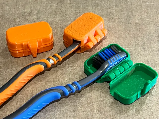 Toothbrush Travel Case print in place — modelo 3D