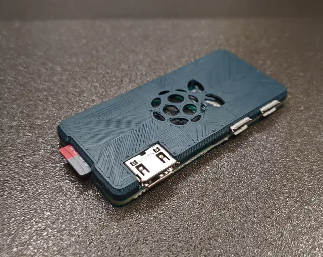 Slim Raspberry Pi Zero W2 Snap-fit Case — modelo 3D