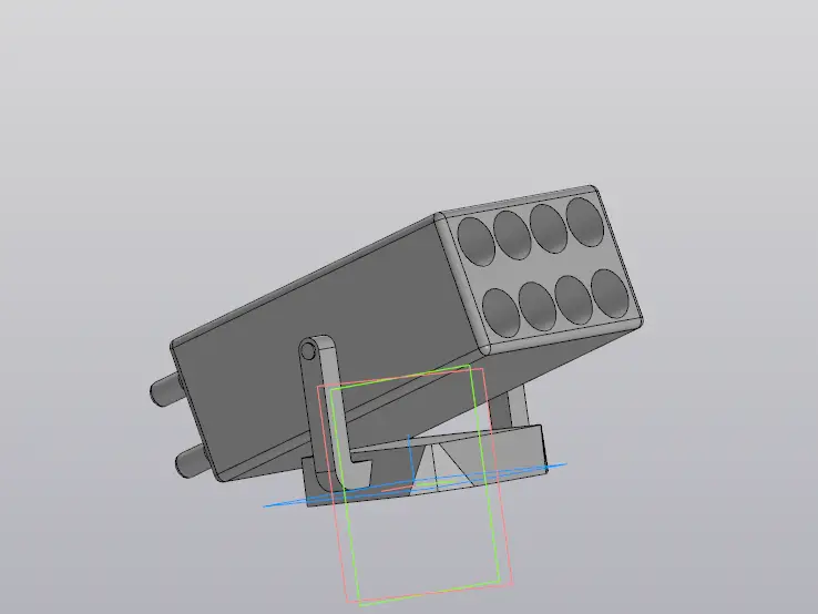 World War II rocket launcher: Nebelwerfer — modelo 3D
