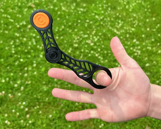 Finger Slinger - Print In Place Spinning Fidget — modelo 3D