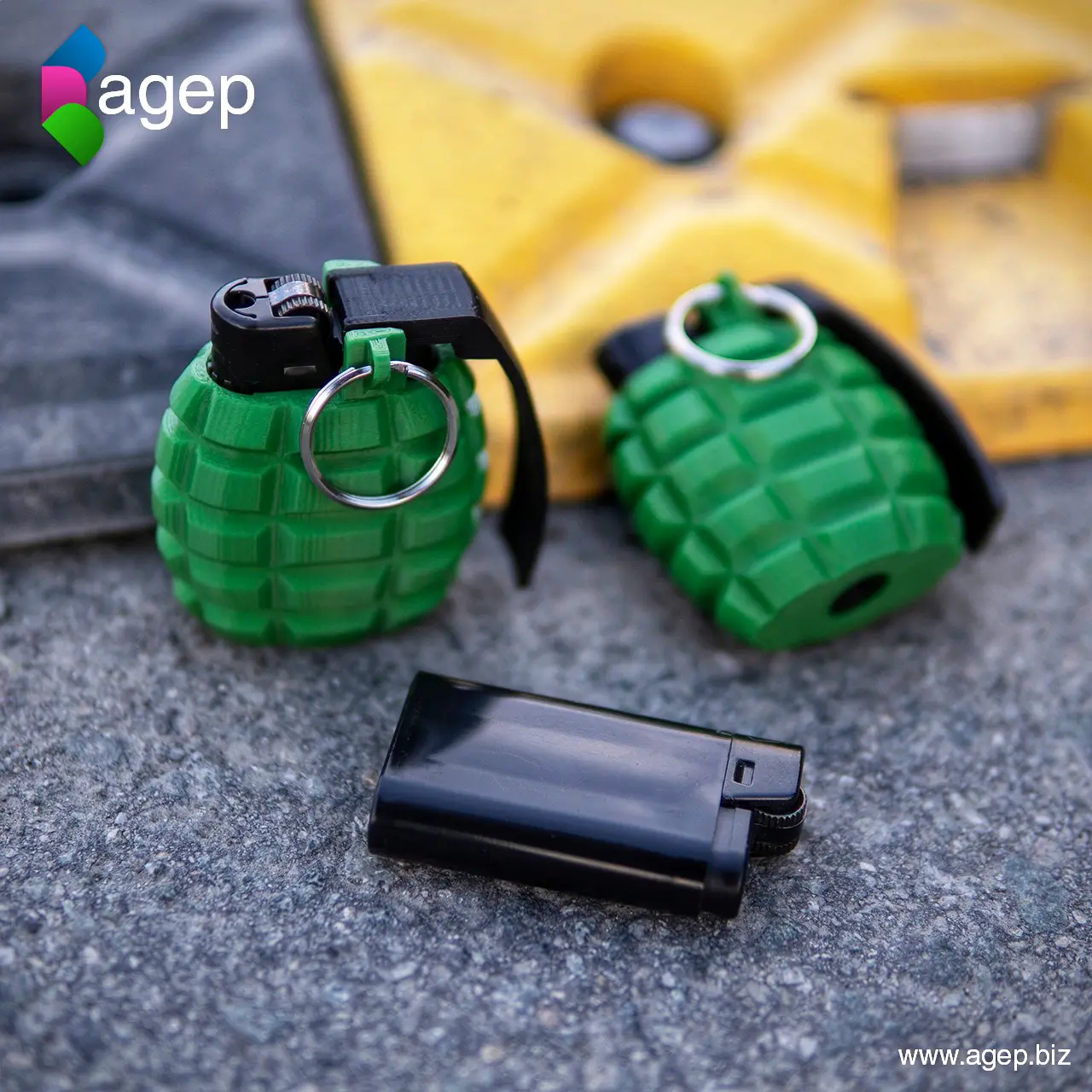 Lighter Case - Hand Grenade Shaped — modelo 3D