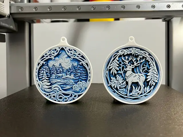 Hueforge Christmas Ornaments — modelo 3D