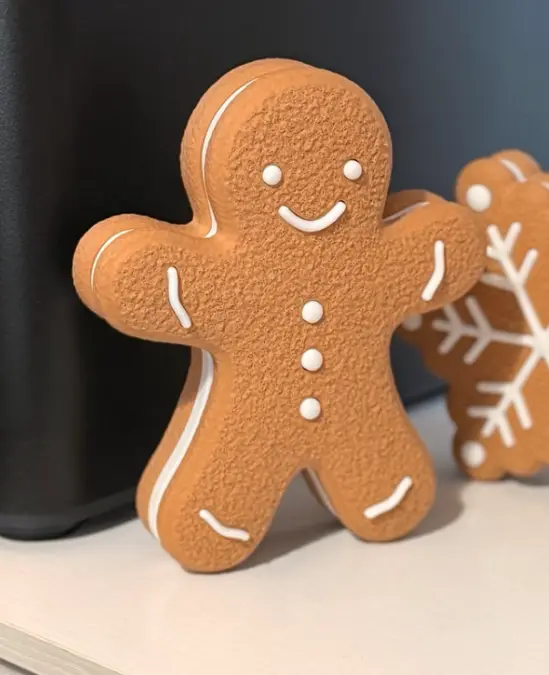 Gingerbread Man Christmas Cookie No AMS Needed — modelo 3D