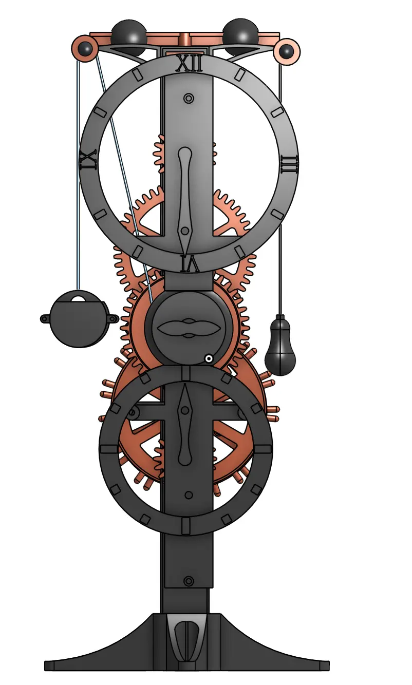 Da Vinci Clock — modelo 3D