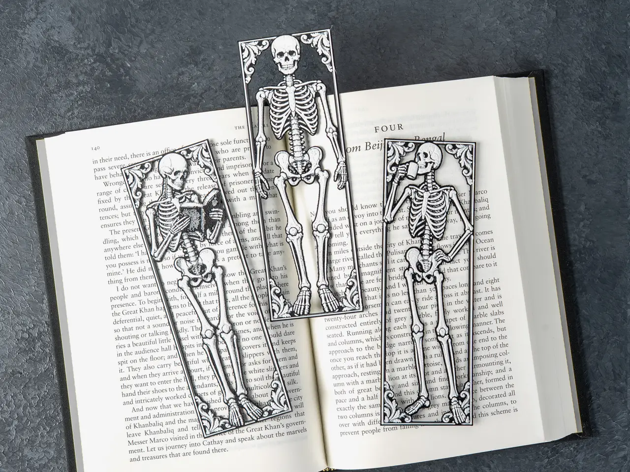 Skeleton Cutout Bookmarks — modelo 3D