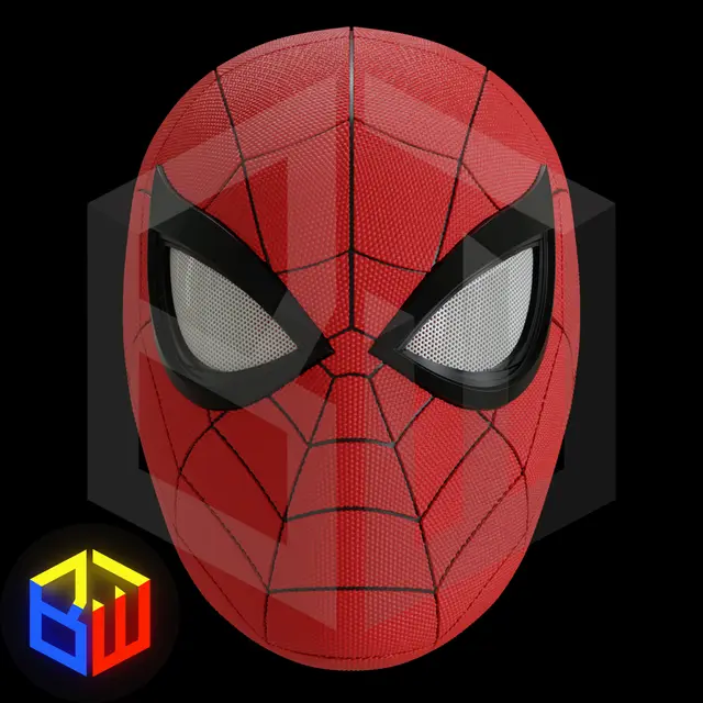 Spider-Man PS5 Textured Helmet — modelo 3D