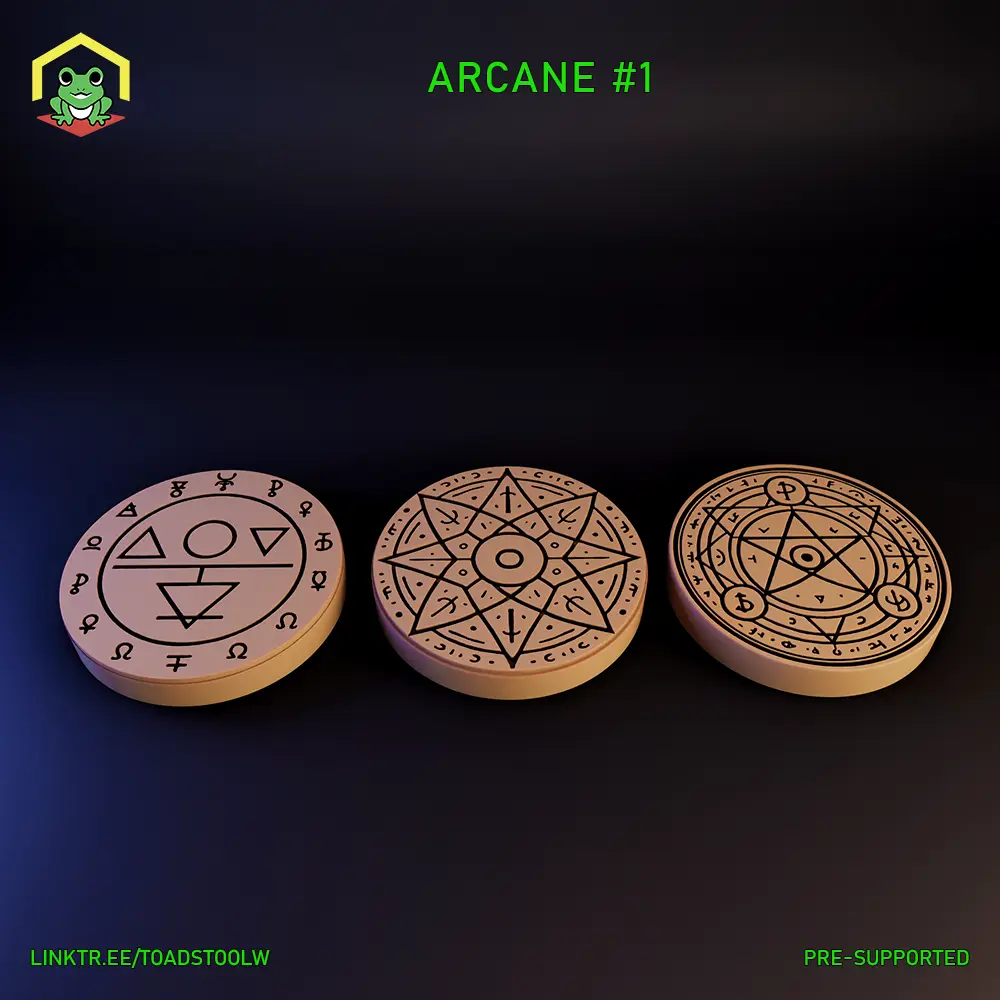 Arcane base set — modelo 3D
