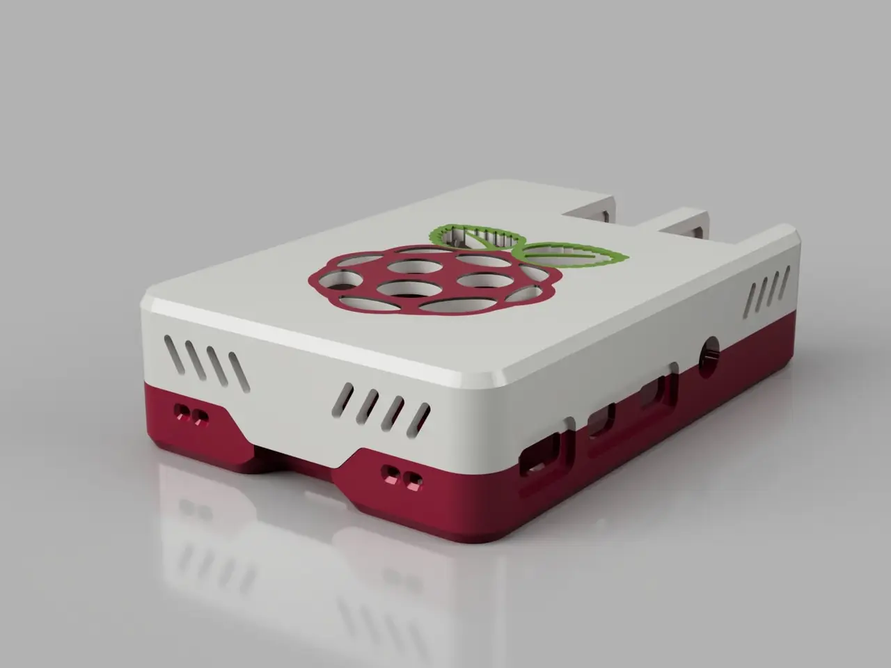 Malolo's screw-less / snap fit customizable Raspberry Pi 4 Case & Stands — modelo 3D