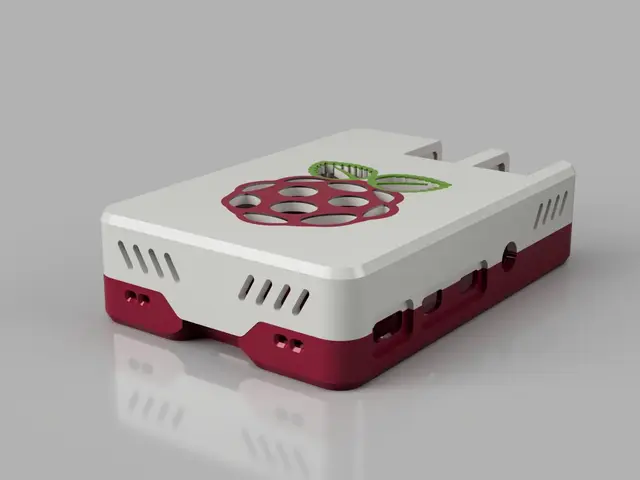 Malolo's screw-less / snap fit customizable Raspberry Pi 4 Case & Stands — modelo 3D