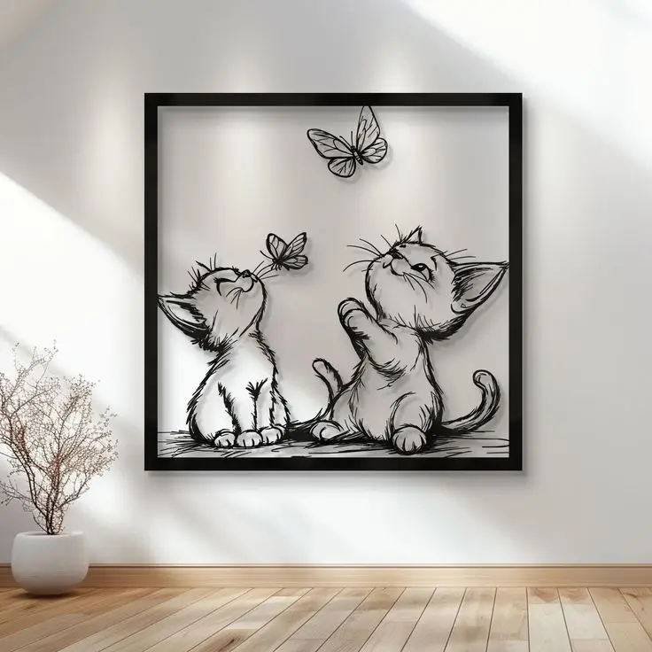 WallArt - Cats 005 — modelo 3D