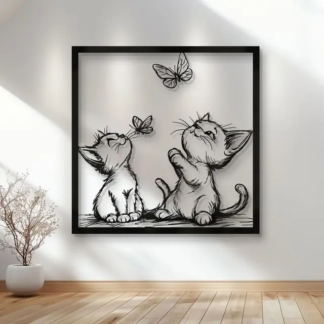 WallArt - Cats 005 — modelo 3D