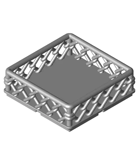 Chain Link Gridfinity Bin 2x2 (20mm) — modelo 3D