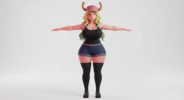 Lucoa (Quetzalcoatl) (Miss Kobayashi's Dragon Maid) — modelo 3D