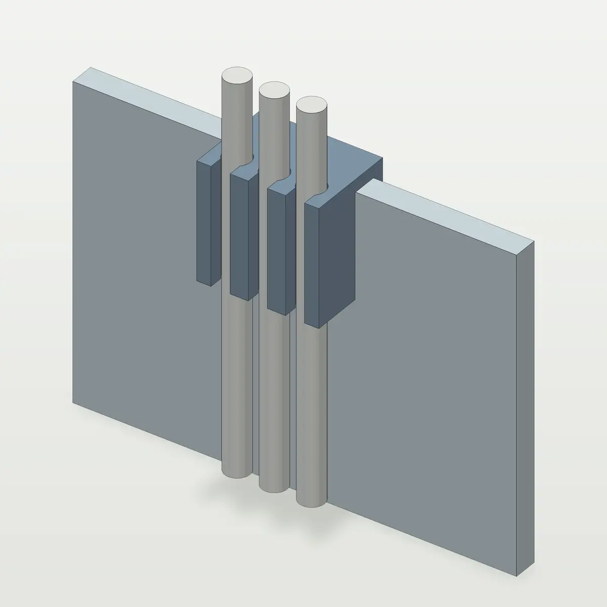 Airline Tubing Holder for Aquarium Glass — modelo 3D