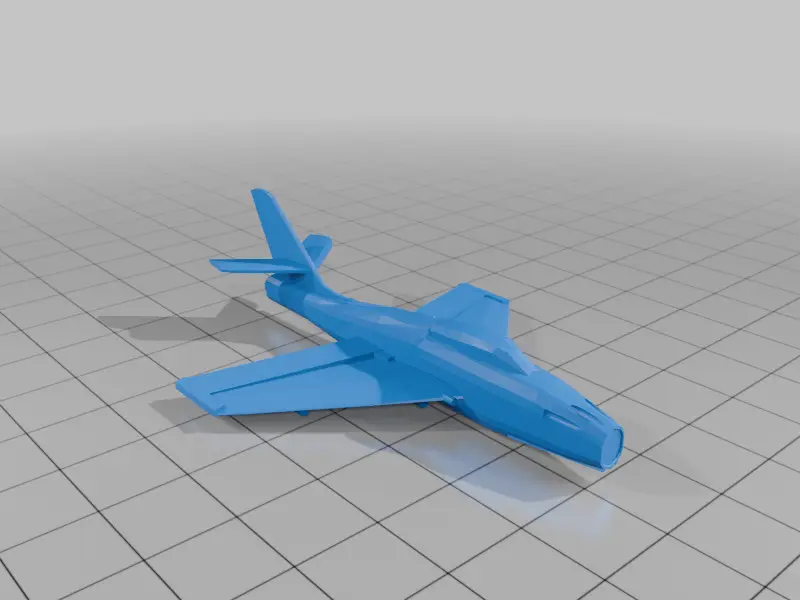 F-84F/RF-84F 1/200 — modelo 3D