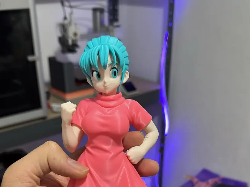 Anime Girl – Multipart 3D Printed Figure — modelo 3D