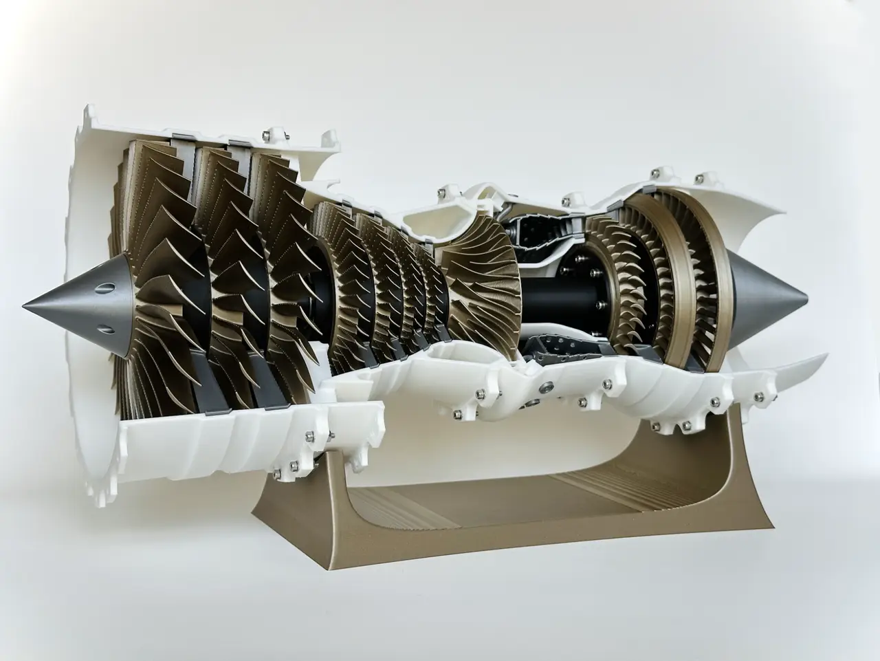 3D Printable Low Bypass Turbofan — modelo 3D