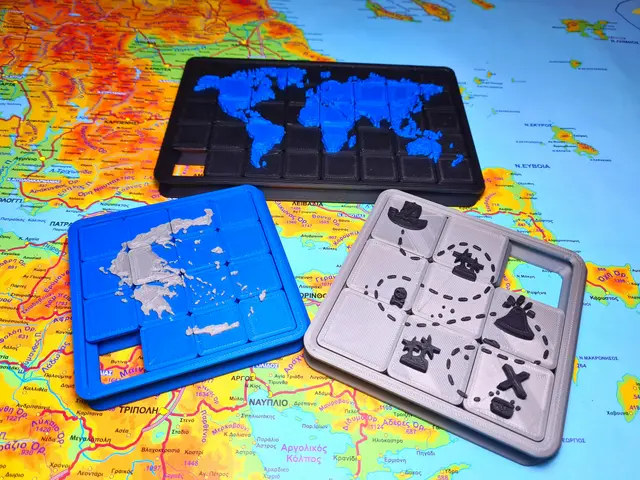 Map Sliding Puzzle — modelo 3D