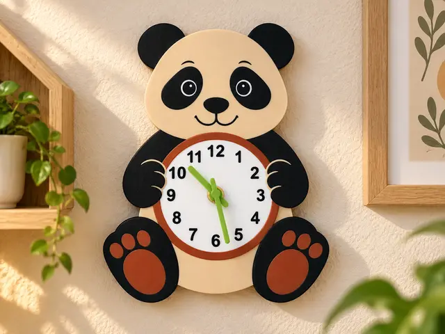 Panda Clock — modelo 3D