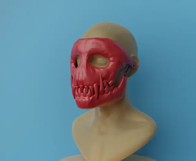 Skully the articulated mask — modelo 3D