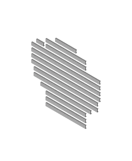 Prusa Mk3 3030 T-Slot Extrusion Channel Cover Set — modelo 3D