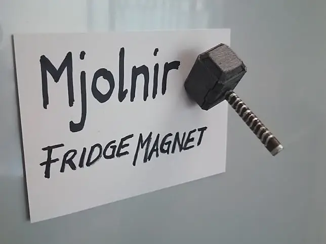 Fridge Magnet Mjolnir — modelo 3D