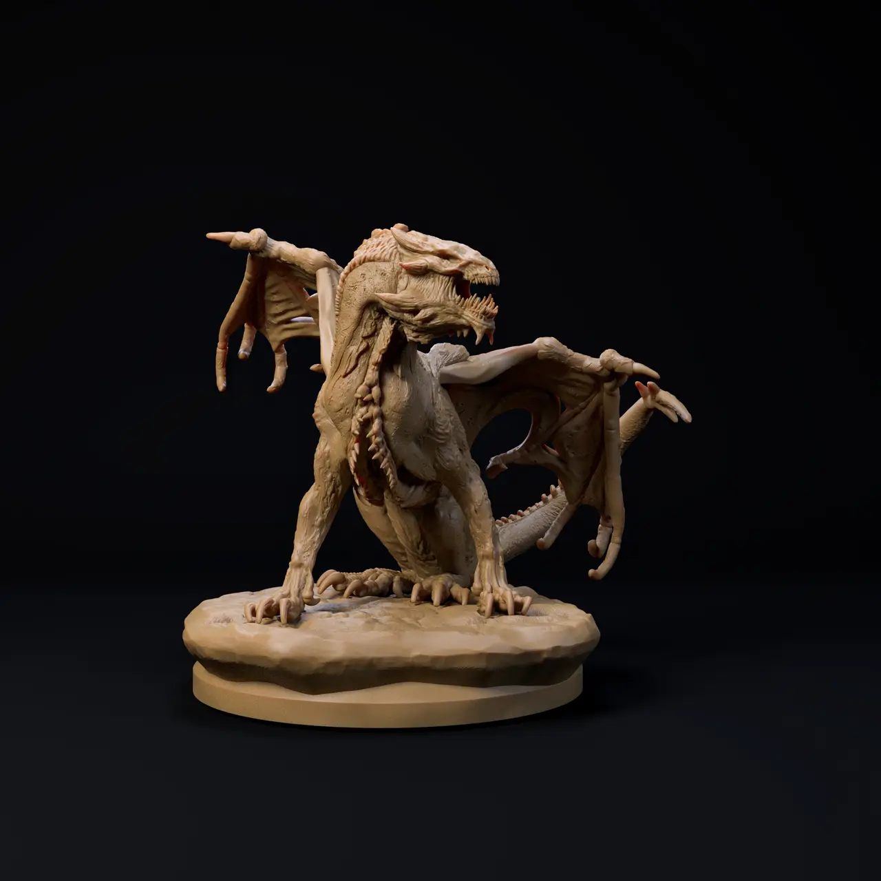 Wyrmling Demonic Dragon – pre-supported wyrmling dragon - FREE sample — modelo 3D