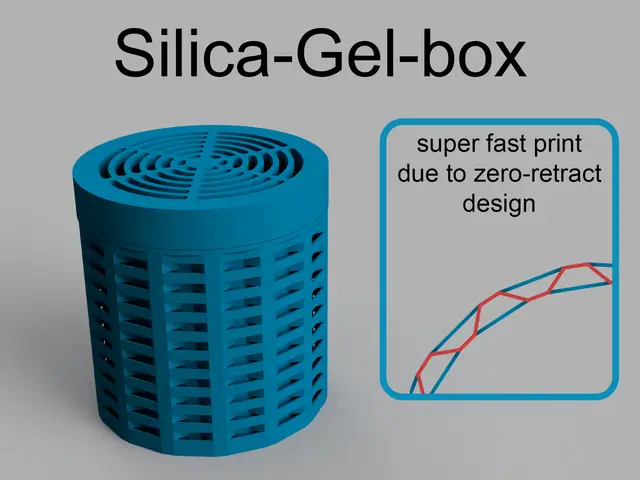 Silica-Gel-box (spool-container, optimized for super fast print) — modelo 3D
