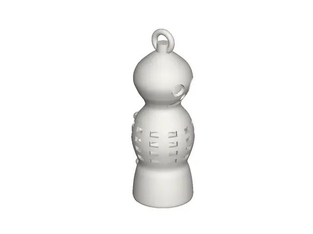 Hanging Skeleton Tealight Lantern – Halloween — modelo 3D