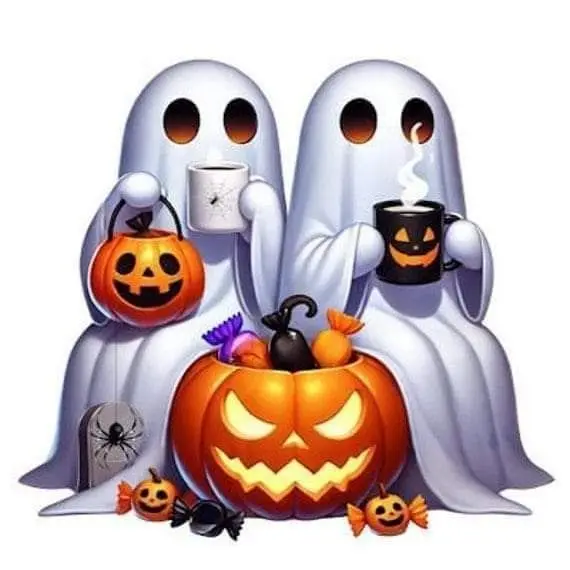 Ghost family Halloween Celebration — modelo 3D