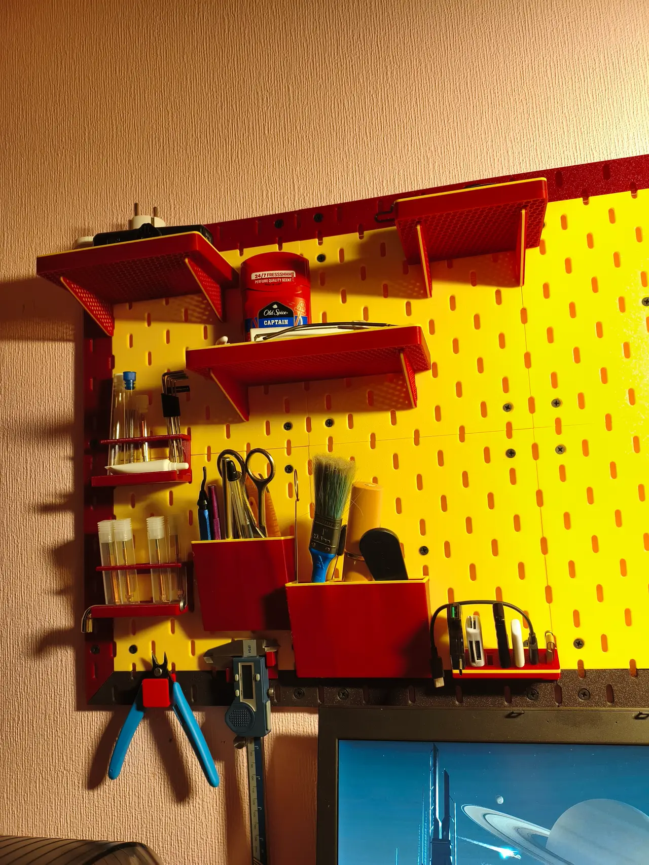 Modular Skådis Shelves with Protective Rim (3 Sizes) — modelo 3D