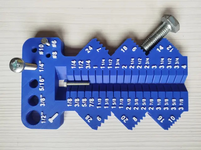 Screw measuring tool: #6-1/2"+L:1/8-4"+P:28-6TPI — modelo 3D