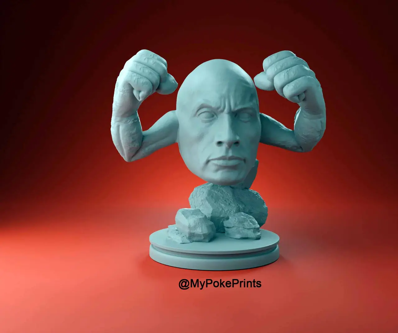 The Rock Geodude Pokemon — modelo 3D