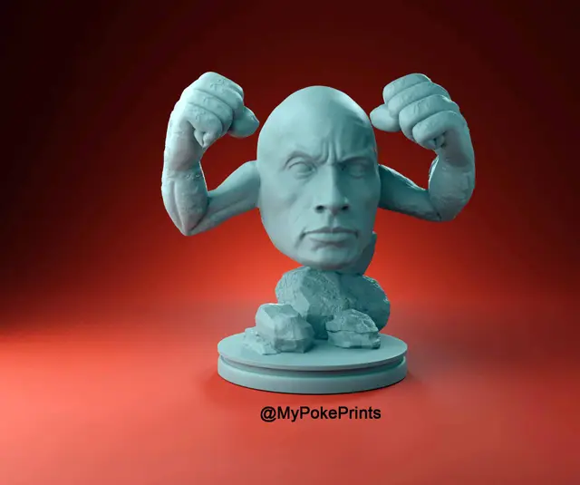 The Rock Geodude Pokemon — modelo 3D