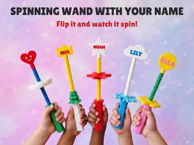 Customizable Spinning Magic Wand with Your Name — modelo 3D