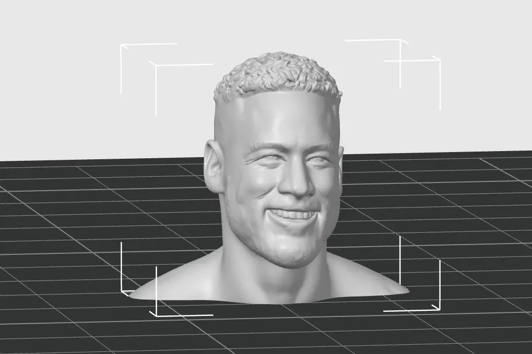 Busto Neymar jr — modelo 3D