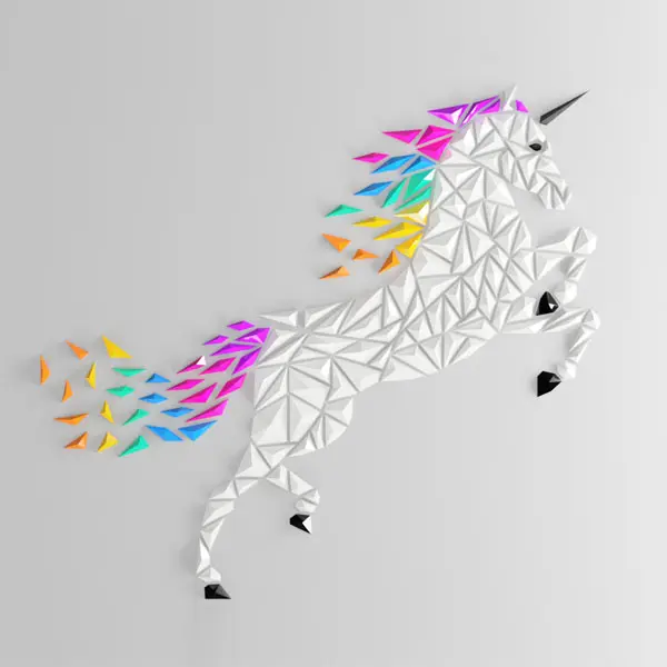 Geometric Unicorn wall art (only for Princess) — modelo 3D