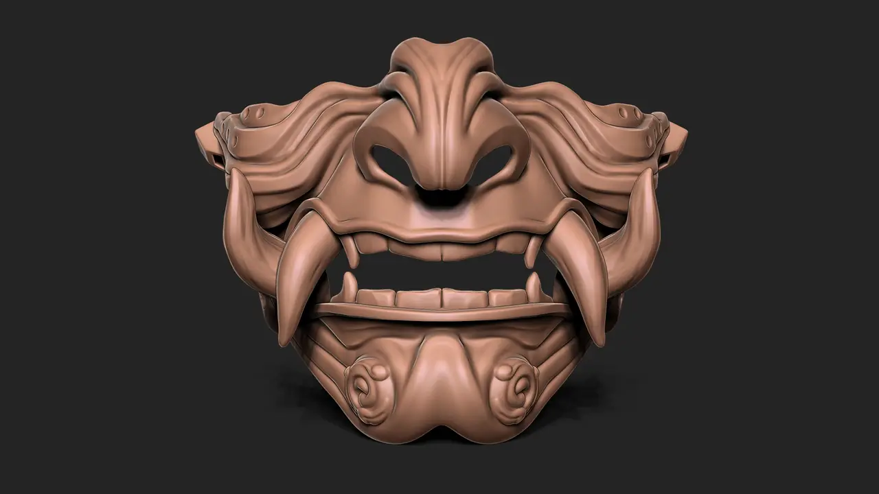 Samurai Mask — modelo 3D