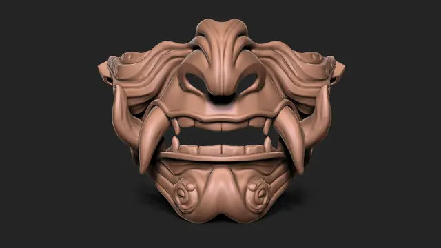 Samurai Mask — modelo 3D