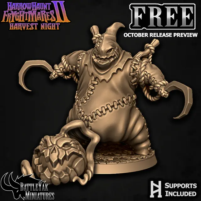 Harrowhaunt Fryghtmares Free Files - October Release Preview — modelo 3D